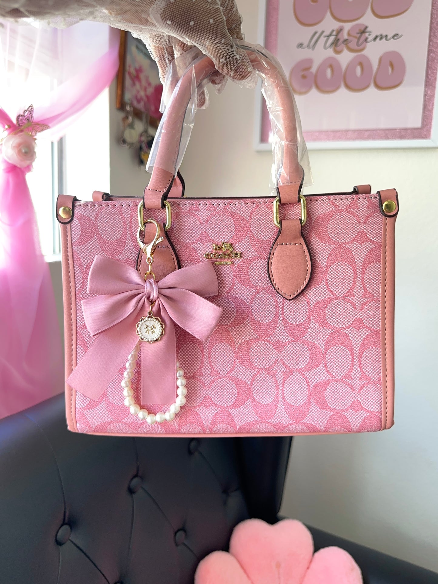 Pink Square Purse