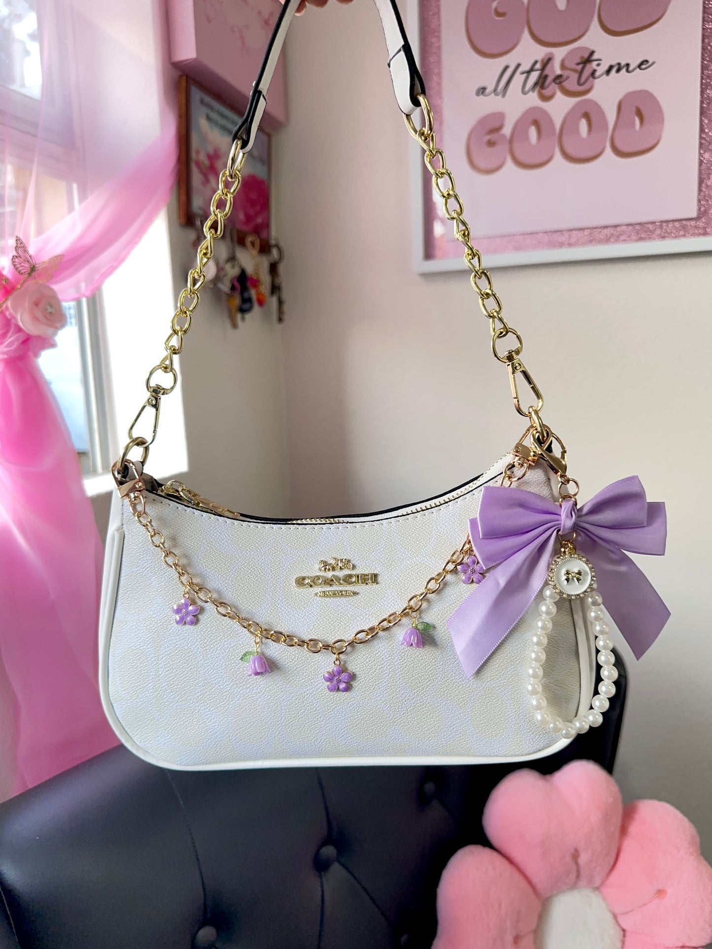 White and purple