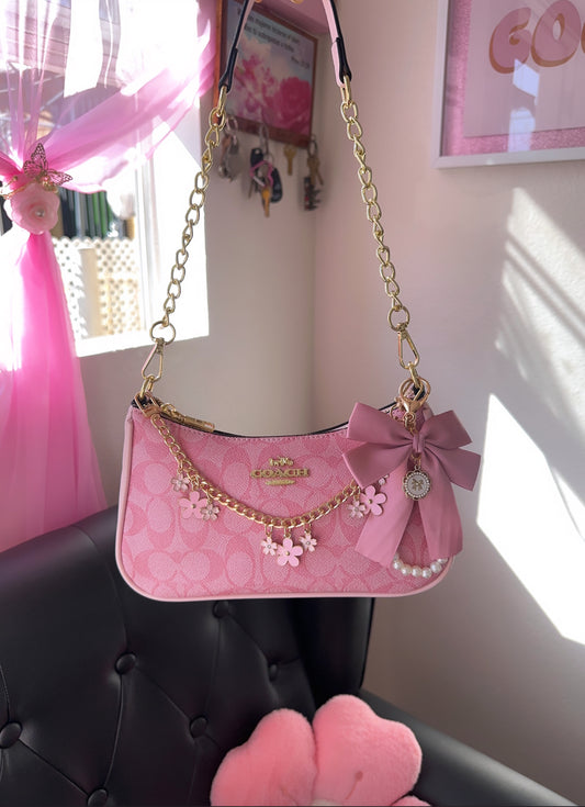 Pink Flower Purse