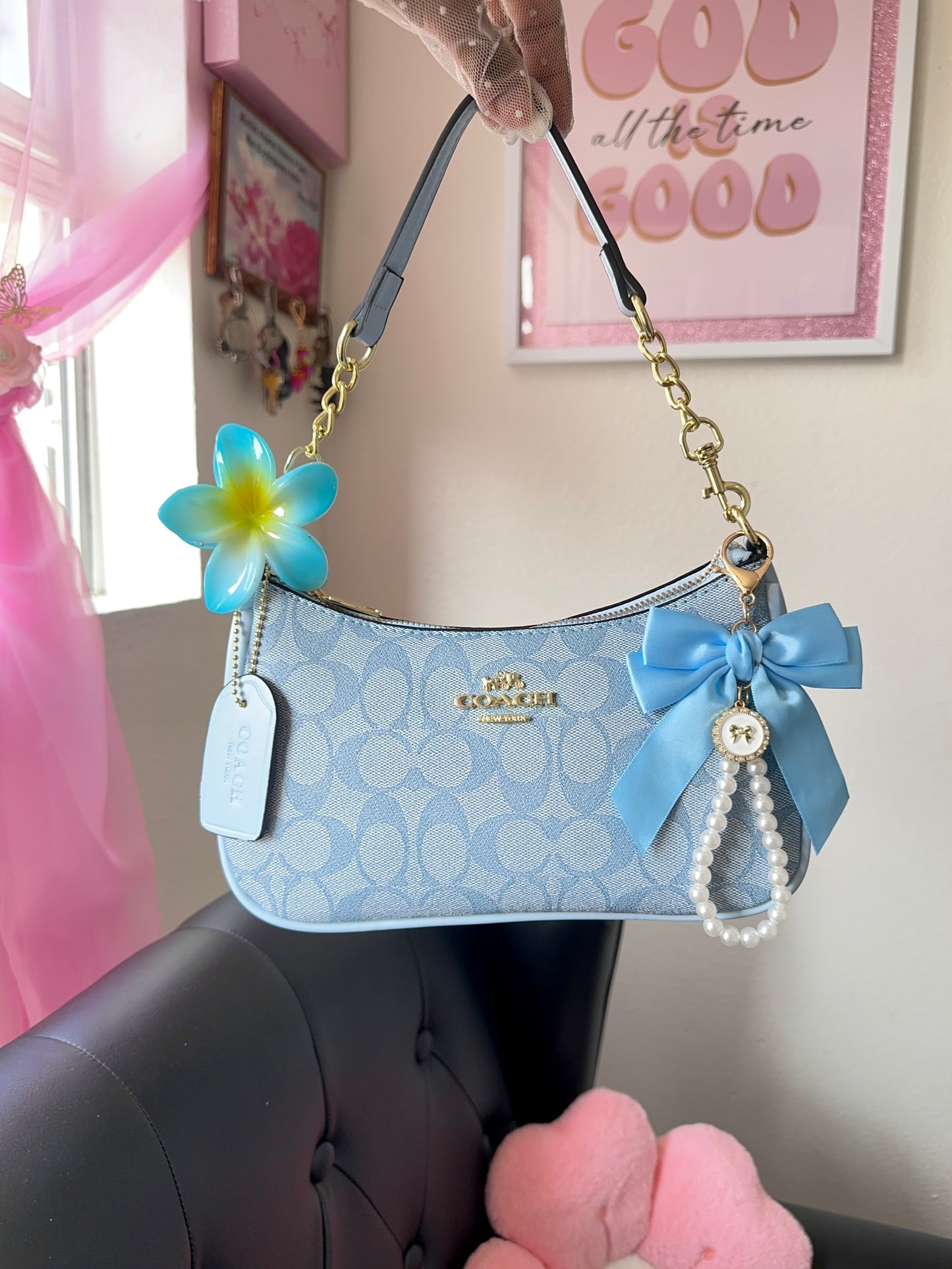 Blue purse