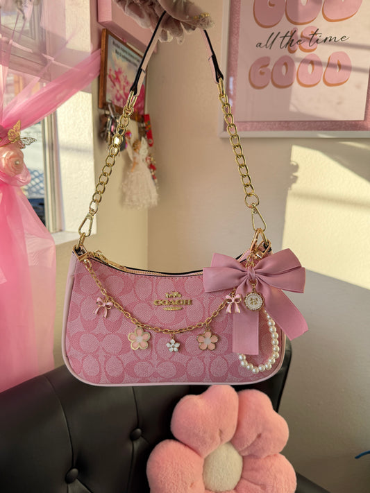 Pink Flower Purse