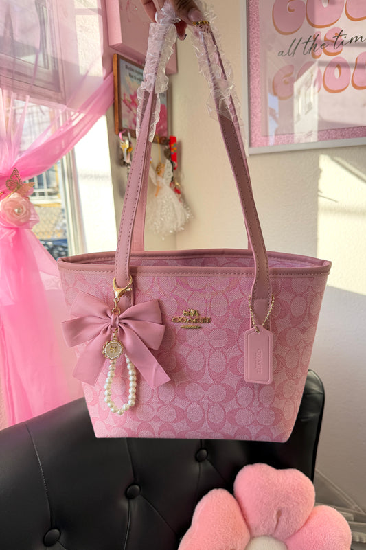 Pink mini purse