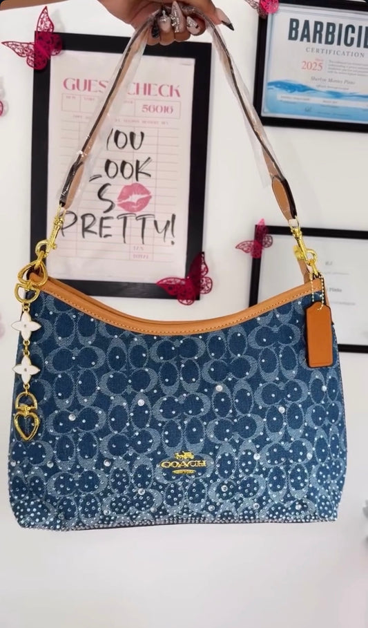 Blue Jean Diamond Purse